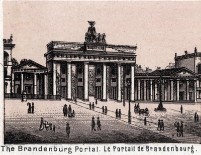 Berlin, Deutschland: Blick auf das Brandenburger Tor von Unknown artist