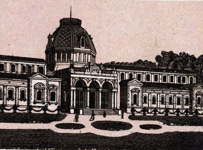 Budapest, Ungarn: Blick auf die Thermalbäder auf der Margareteninsel. in „Die Welt illustriert 168 Ansichten“. Undatiert (spätes 19. Jahrhundert) von Unknown artist