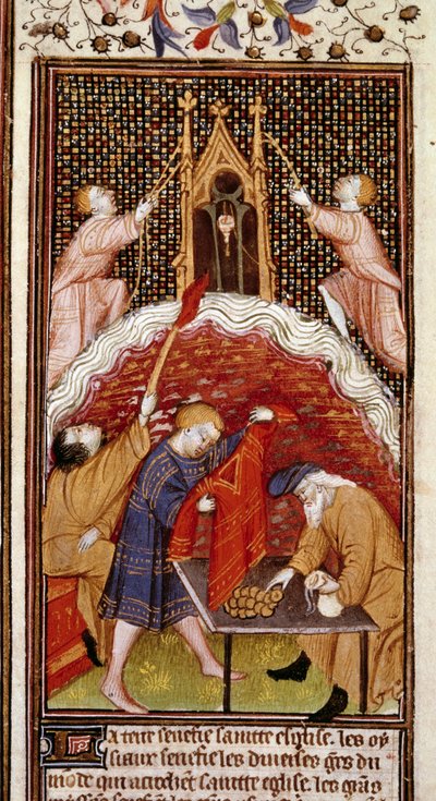 Kalenderseite: März. Ein Pfandhaus von Unknown artist