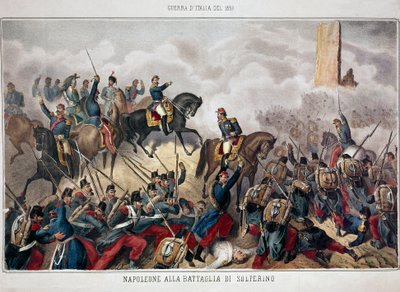 Italienfeldzug: Schlacht von Solferino, 24. Juni von Unknown artist
