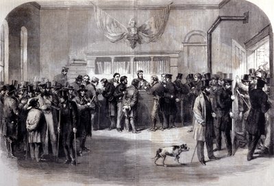 Bürgerkrieg (1861 - 1865), Amerikanischer Bürgerkrieg. Anti-Konskriptionsaufstände vor den Befreiungsbüros. New York von Unknown artist