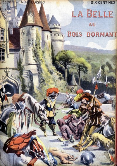 Cover von Charles Perraults Märchen „La belle au bois dormant“. von Unknown artist