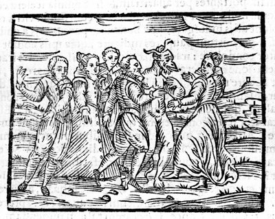 Tanz mit dem Teufel von Francesco Guaccio „Compendium Maleficarum“ Mailand 1608 von Unknown artist