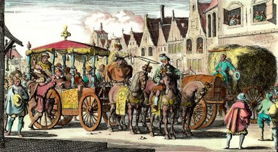 Tod von Heinrich IV.: Ermordung von Heinrich IV. (1553 - 1610) am 14. Mai 1610 durch François Ravaillac (1578 - 1610). Kupferstich des 17. Jahrhunderts. Private Sammlung. von Unknown artist