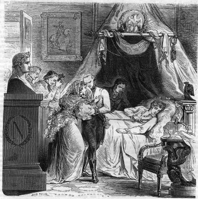 Tod von Napoleon II., Sohn von Napoleon I., Herzog von Reichstadt (1811-1832). von Unknown artist