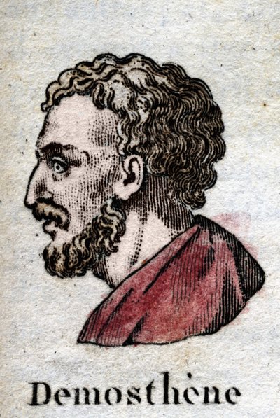 Demosthenes, im antiken Griechenland Demosthenes (Athen -384 - Calaurie -322), einer der großen attischen Redner, athenischer Politiker von Unknown artist