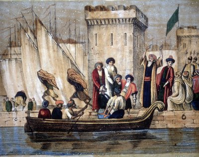 Abfahrt der Mauren aus Algier von Unknown artist