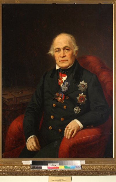 Porträt von Graf Dmitry Nikolayevich Bludov (Mitte des 19. Jahrhunderts) von Unknown artist
