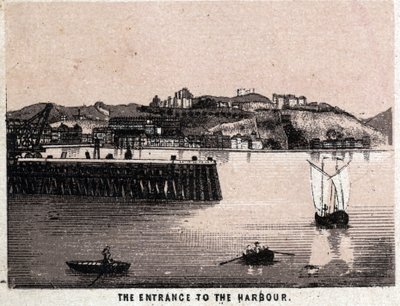 Dover, England: Eingang zum Hafen von Dover. in „Die Welt illustriert 168 Ansichten“ Undatiert (spätes 19. Jahrhundert) von Unknown artist