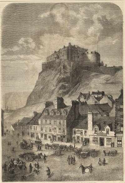 Edinburgh Castle in Schottland - 1864 von Unknown artist