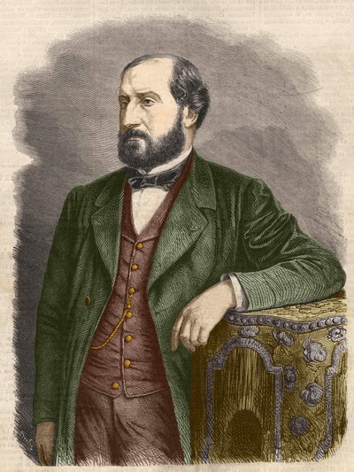 Emile Augier, französischer Dramatiker (1820 - 1889) von Unknown artist