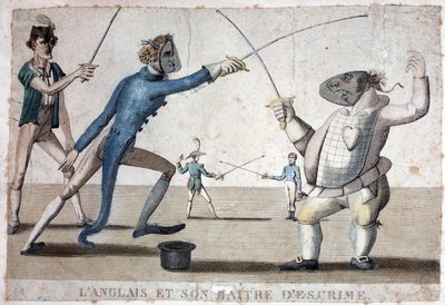Englisch und sein Fechtmeister - 19. Jahrhundert von Unknown artist