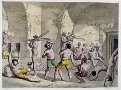 Eur Kaneh oder Heim für verschiedene Körperübungen, Persien. von Unknown artist