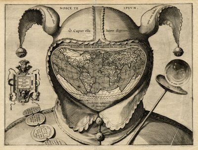 Narrenhaupt-Weltkarte, um 1587-1595 von Unknown Artist