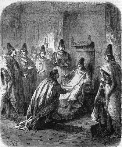 Gründung des Ordens vom Heiligen Michael durch Ludwig XI. in Amboise am 1. August von Unknown artist