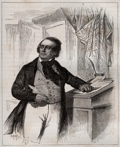 François Van Campenhout (1779-1848), belgischer Opernsänger, Dirigent und Komponist von Unknown artist