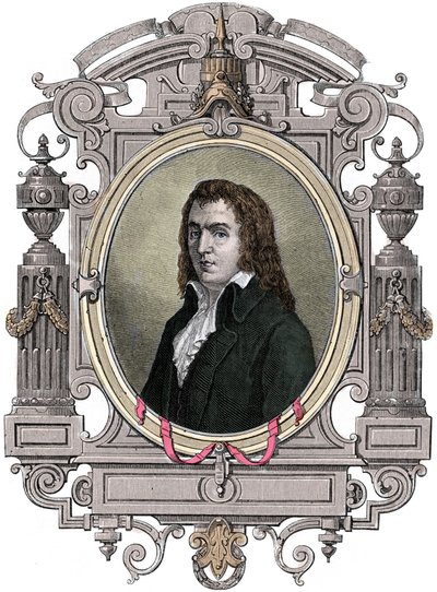 Französische Revolution: Porträt von Francois Babeuf genannt Gracchus (1760-1797) Revolutionär von Unknown artist
