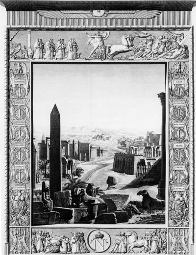 Frontispiz von „Description of Egypt“ - Anfang des 19. Jahrhunderts von Unknown artist