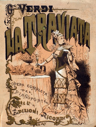 Frontispiz der Partitur der Oper 