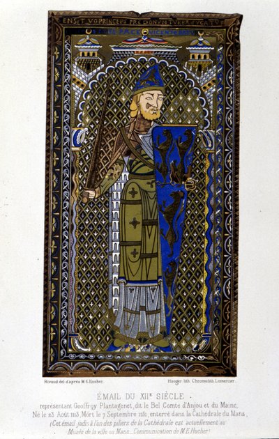 Geoffroy Plantagenêt - Emaille von Unknown artist