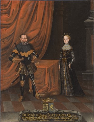 Herzog Heinrich der Fromme und Herzogin Katharina von Mecklenburg von Unknown artist