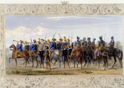 Reiterwachen - in „Knight of England“ von J. Whatman, ed. T. M