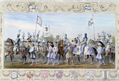 Reiter "Schwarze Löwen" - in "Ritter von England" von J. Whatman, Ed. T. M