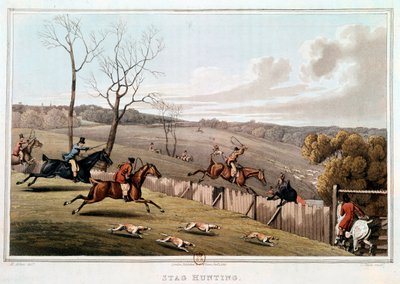 Jagd in England (Lithografie) von Unknown artist