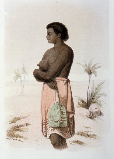Einheimischer Tonga aus Ozeanien - in First swedish circumnavigation von Skogman Carl Johan Alfred, ed. Stockhlom, Adolf Bonnier von Unknown artist