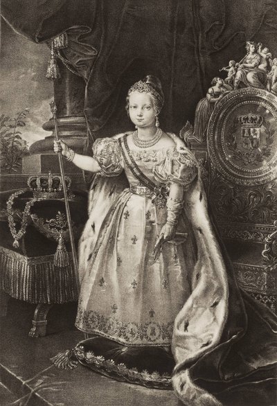 Isabella II. (1830-1904). Königin von Spanien (Gravur) von Unknown artist