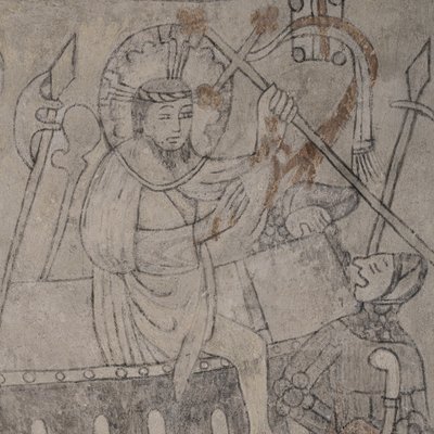 Jesus erhebt sich aus dem Grab (Fresko) von Unknown Artist