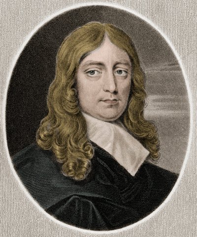 John Milton 1608-1674 - Gravur - 19. Jahrhundert von Unknown artist