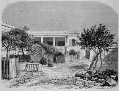 Das Krankenhaus von Gorée (Senegal) - in „Le Tour du Monde“ von Unknown artist