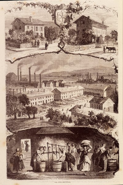 Arbeiterstädte in Frankreich im 19. Jahrhundert von Unknown artist