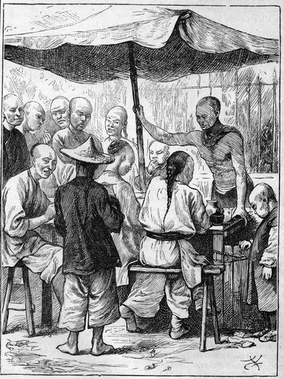 Leben in China im 19. Jahrhundert: Außengastronomie von Unknown artist