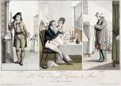 Leben eines hübschen Jungen in Paris oder der verdorbene Bauer: die Ankunft, die Streiche und das Krankenhaus - Carnavalet von Unknown artist