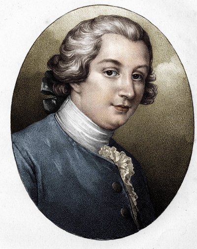 Louis Gresset (1709-1777), französischer Schriftsteller. von Unknown artist