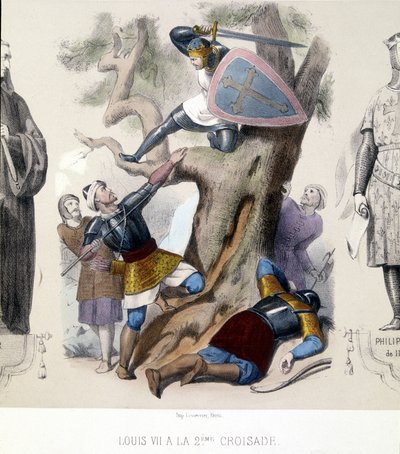 Ludwig VII. der Junge (1120/1180), Kapetinger während des 2. Kreuzzugs (1147/1149) von Unknown artist