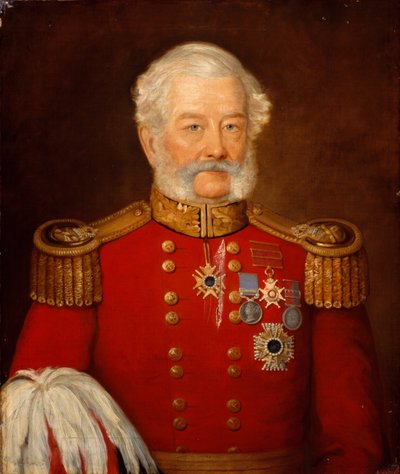 Generalmajor Sir Abraham Roberts, Armeestab von Unknown artist