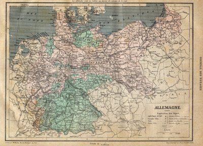 Karte von Deutschland im Jahr 1891 von Unknown artist