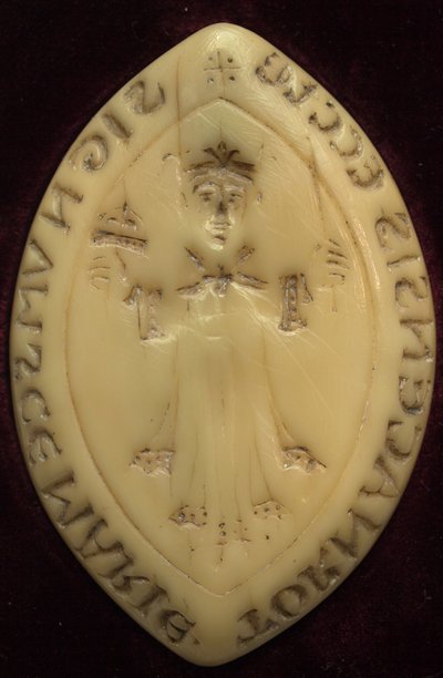 Matrize des Siegels des Kapitels von Tournai. Seit dem 12. Jahrhundert verwendet. Mit dem Bild des merowingischen Königs Chilpéric von Unknown artist