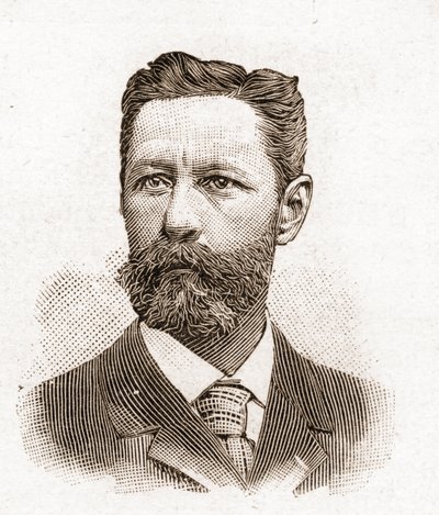 Mitglieder der Académie Française im Jahr 1895: Porträt von Eugène-Melchior de Vogüé (1848-1910), französischer Schriftsteller. von Unknown artist