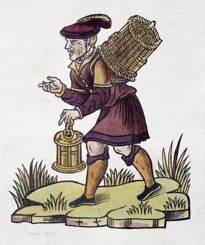 Händler der Vergessenen im Jahr 1735 in Paris von Unknown artist