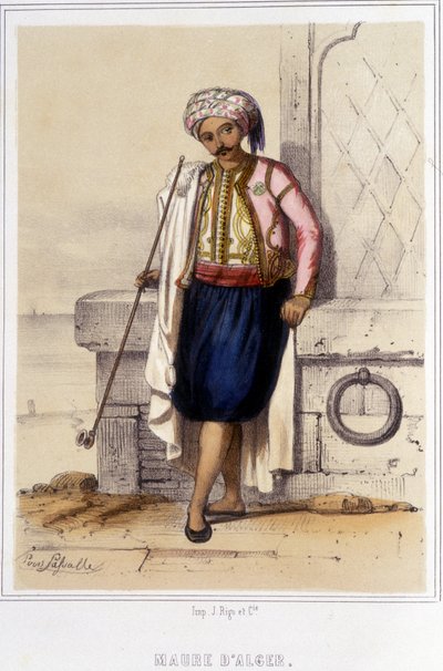Maure von Algier in der zweiten Hälfte des 19. Jahrhunderts von Unknown artist