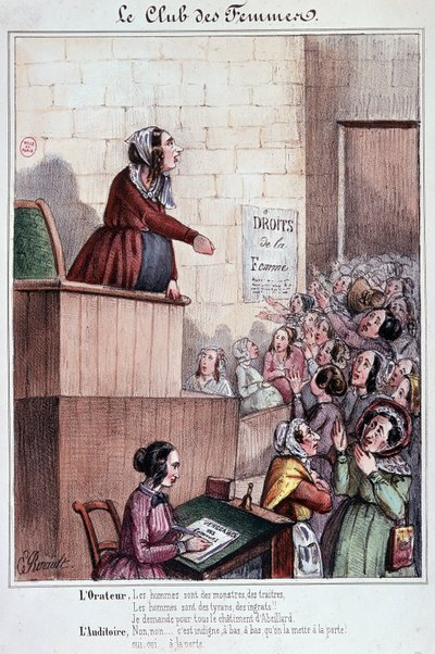 Frauenclub der Mouffetard-Straße während der Revolution von 1848 von Unknown artist