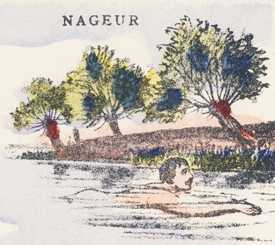 N: Schwimmer von Unknown artist
