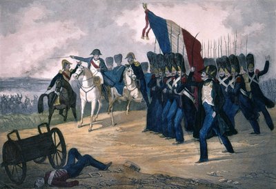 Napoleon I in Waterloo am 18.06.1815 (Gravur des 19. Jahrhunderts) von Unknown artist
