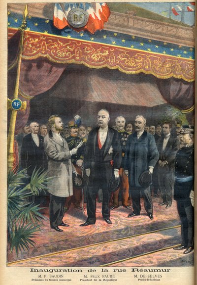 Eröffnung der Rue Réaumur, Paris von Unknown Artist