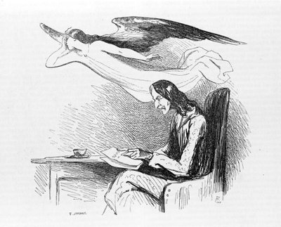 Paganini Nicolo (1782 - 1840) italienischer Geiger und Komponist. Karikatur, Gravur von Unknown artist