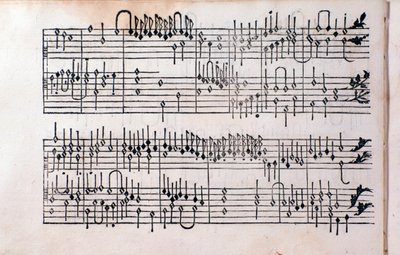 Seite aus Tablature, Buch 1 von Girolamo Cavazzoni von Unknown artist